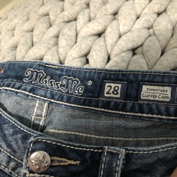 Miss me Stretch Cropped jeans size 28 - Picture 6 of 10